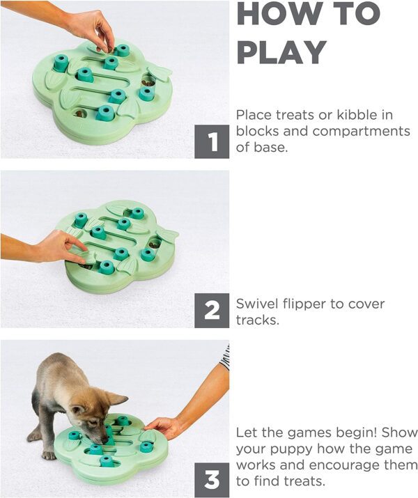 Interactive dog puzzle toy