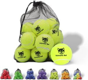 Squeaky tennis balls